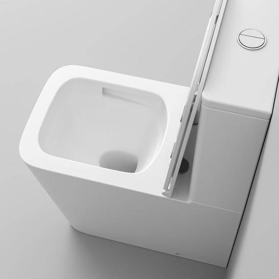 Унитаз-компакт безободковый Grossman GR-4418MSQ с крышкой микролифт, белый матовый (Система смыва торнадо), Цвет производителя: белый матовый фото 9