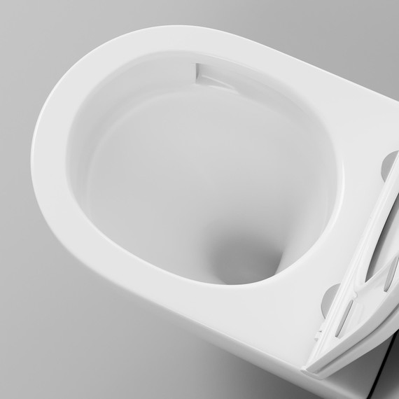 Унитаз подвесной безободковый Grossman GR-4457SQ с крышкой микролифт (Система смыва торнадо), Цвет производителя: белый - 8 Унитаз подвесной безободковый Grossman GR-4457SQ с крышкой микролифт (Система смыва торнадо), Цвет производителя: белый фото 8