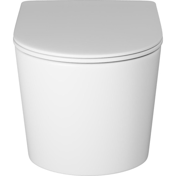 Унитаз подвесной безободковый Grossman GR-4499MSQ с крышкой микролифт, белый матовый (Система смыва торнадо), Цвет производителя: белый матовый - 3 Унитаз подвесной безободковый Grossman GR-4499MSQ с крышкой микролифт, белый матовый (Система смыва торнадо), Цвет производителя: белый матовый фото 3