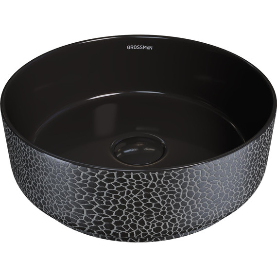 Раковина-чаша Grossman Color 35,5 см GR-5010BBL, чёрный фото 2