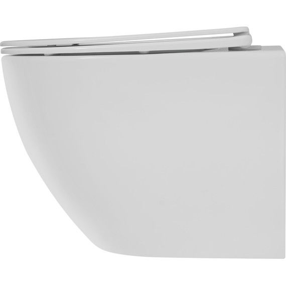 Унитаз подвесной Grossman Thin Rim GR-5601S с крышкой микролифт фото 2