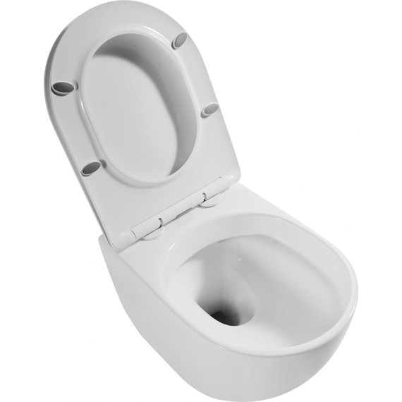 Унитаз подвесной Grossman Thin Rim GR-5601S с крышкой микролифт фото 3