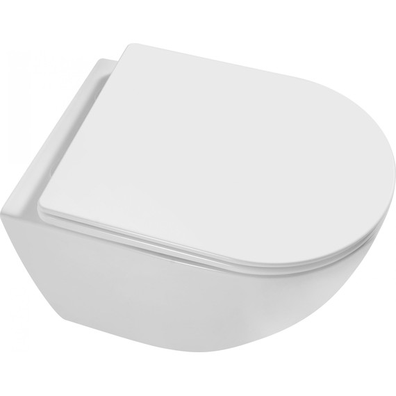 Унитаз подвесной Grossman Thin Rim GR-5601S с крышкой микролифт фото 4