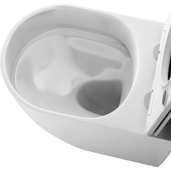 Унитаз подвесной Grossman Thin Rim GR-5601S с крышкой микролифт фото 6