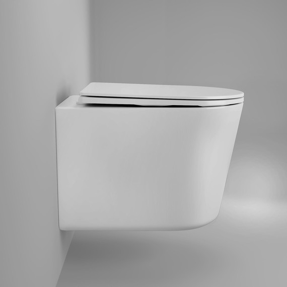 Унитаз подвесной Grossman Thin Rim GR-5602S с крышкой микролифт фото 12