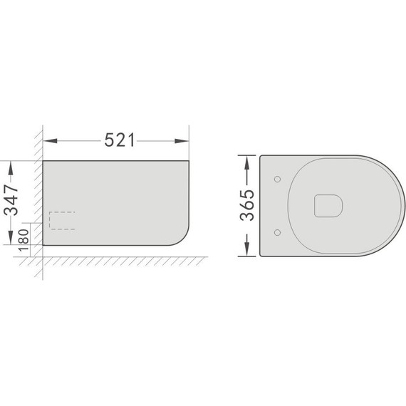 Унитаз подвесной Grossman Thin Rim GR-5602S с крышкой микролифт фото 15