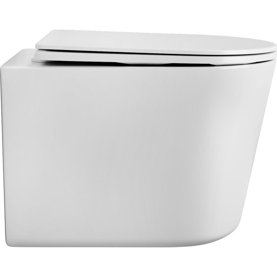 Унитаз подвесной Grossman Thin Rim GR-5602S с крышкой микролифт фото 2