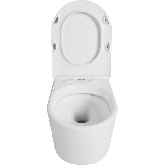 Унитаз подвесной Grossman Thin Rim GR-5602S с крышкой микролифт фото 4