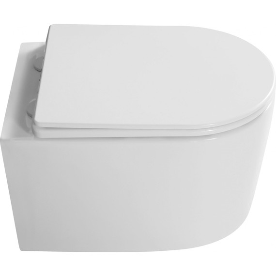 Унитаз подвесной Grossman Thin Rim GR-5602S с крышкой микролифт фото 5