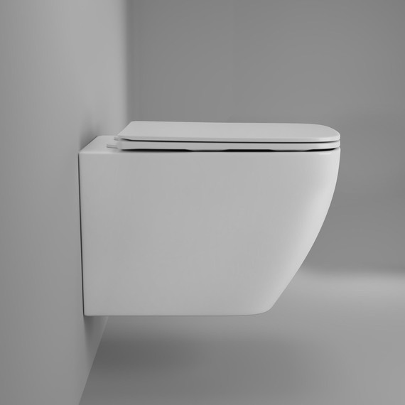 Унитаз подвесной Grossman Thin Rim GR-5603S с крышкой микролифт фото 11