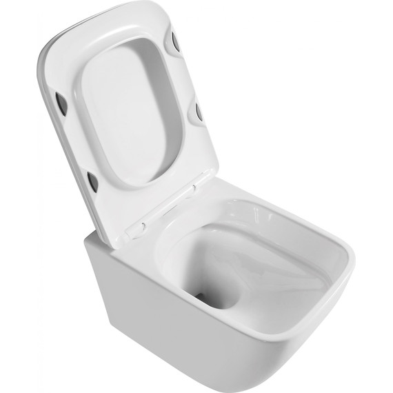 Унитаз подвесной Grossman Thin Rim GR-5603S с крышкой микролифт фото 5