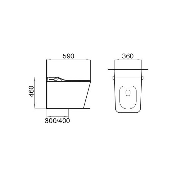 Унитаз приставной с импульсным смывом Grossman Smart GR-PR-5701 с крышкой микролифт фото 21