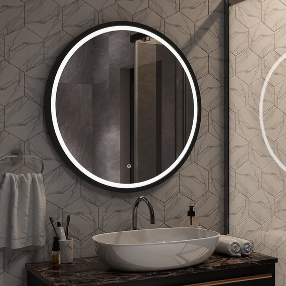 Зеркало для ванной комнаты AN Ламбада 80 см фото 8