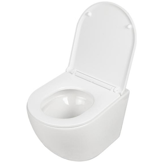 Инсталляция с подвесным безободковым унитазом AN Sky сиденье микролифт, крепление (система смыва Торнадо) фото 12