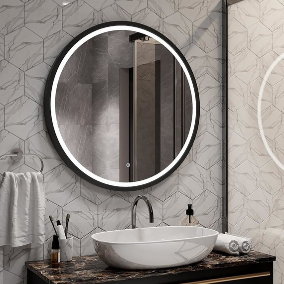 Зеркало для ванной комнаты AN Ламбада 80 см фото 7