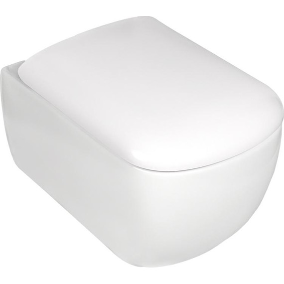 Унитаз подвесной безободковый AN Solana с крышкой микролифт (система смыва Торнадо) фото 2