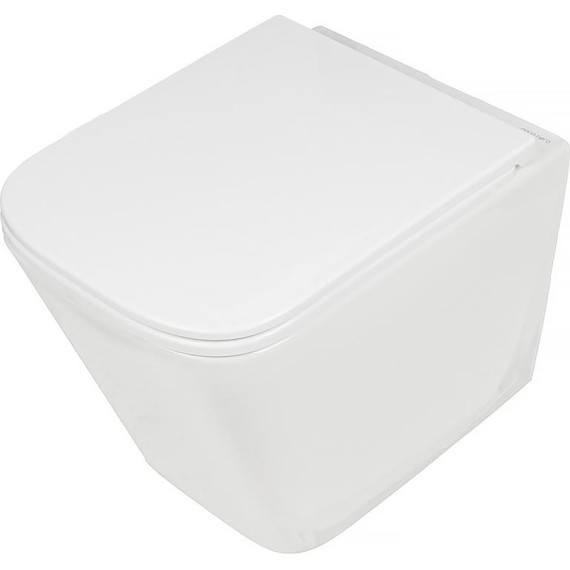 Унитаз подвесной безободковый AN Bitt с крышкой микролифт (система смыва Торнадо) фото 2