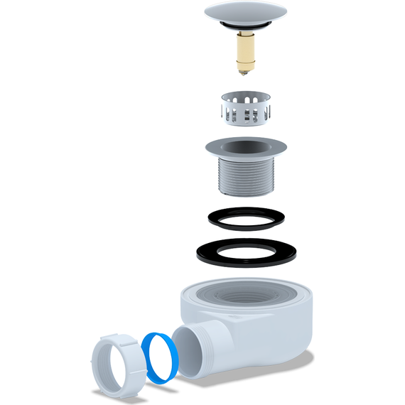 Сифон для душевого поддона Ани Пласт E450CLGS фото 2