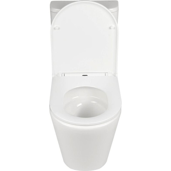 Унитаз-компакт безободковый AN Areta с крышкой микролифт (система смыва Торнадо) фото 9