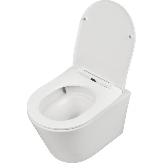 Унитаз подвесной безободковый AN Atria с крышкой микролифт (система смыва Торнадо) фото 14