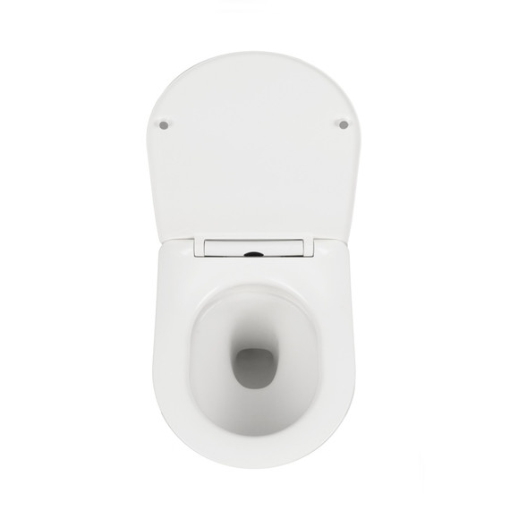 Инсталляция с подвесным безободковым унитазом AN Atria сиденье микролифт, крепление (система смыва Торнадо) фото 14