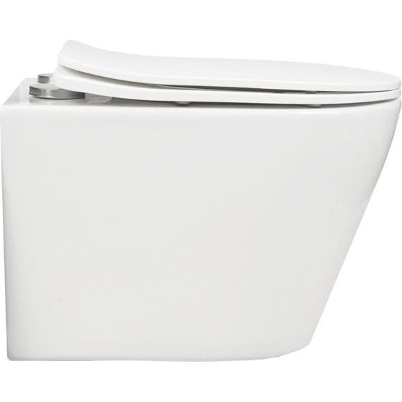 Унитаз подвесной безободковый AN Atria с крышкой микролифт (система смыва Торнадо) фото 4