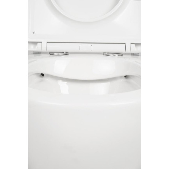 Унитаз подвесной безободковый AN Sky с крышкой микролифт фото 14