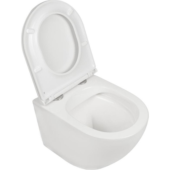 Унитаз подвесной безободковый AN Sky с крышкой микролифт фото 7