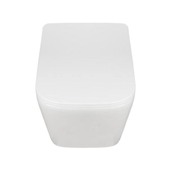 Инсталляция с подвесным безободковым унитазом AN Iron сиденье микролифт, крепление фото 6