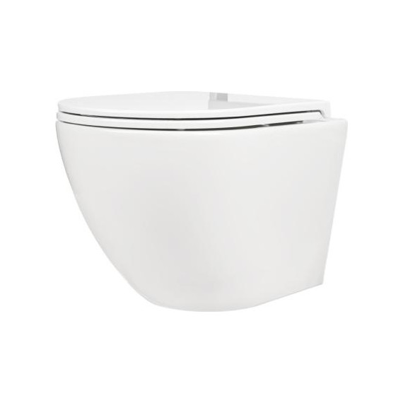 Инсталляция с подвесным безободковым унитазом AN Sky сиденье микролифт, крепление (система смыва Торнадо) фото 5