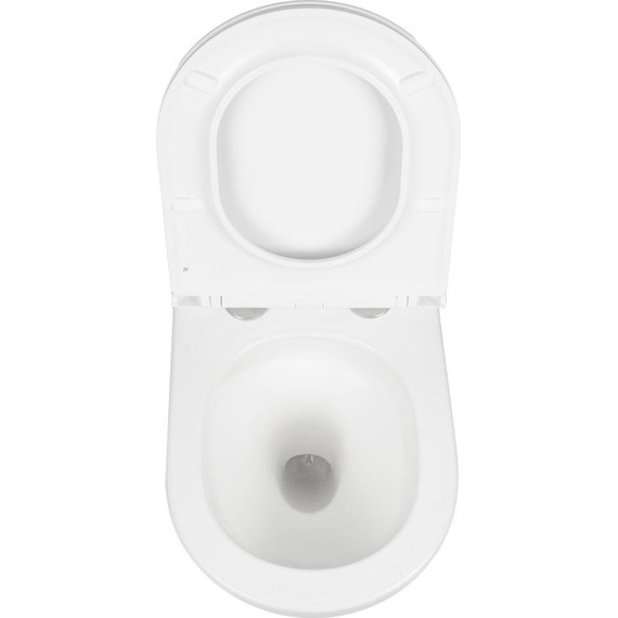 Унитаз подвесной безободковый AN Bloom с крышкой микролифт (система смыва Торнадо) фото 11