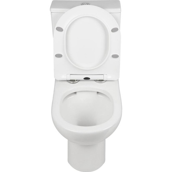 Унитаз-компакт безободковый AN Fire с крышкой микролифт фото 7