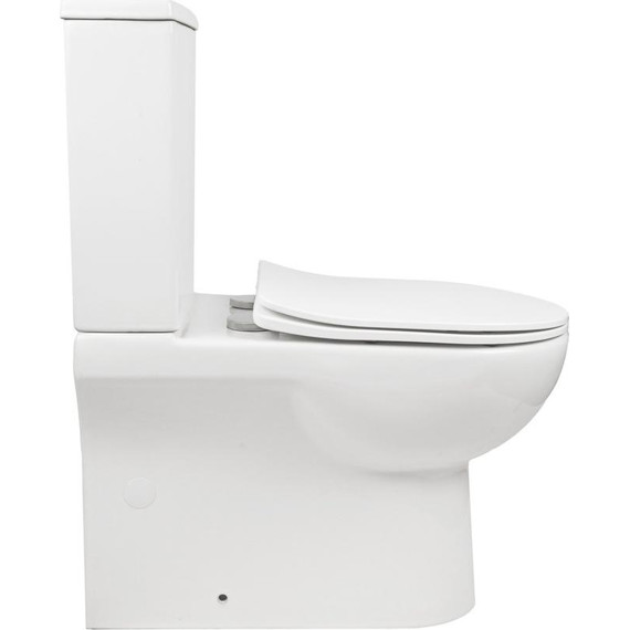 Унитаз-компакт безободковый AN Fire с крышкой микролифт фото 5