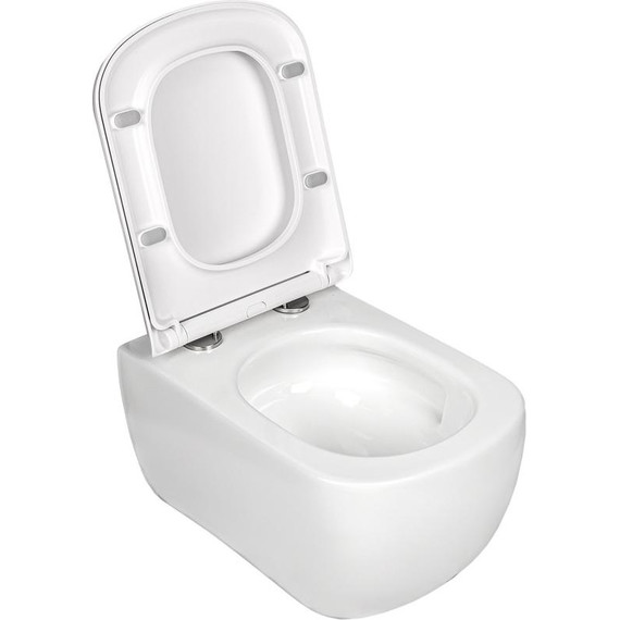 Унитаз подвесной безободковый AN Solana с крышкой микролифт (система смыва Торнадо) фото 8