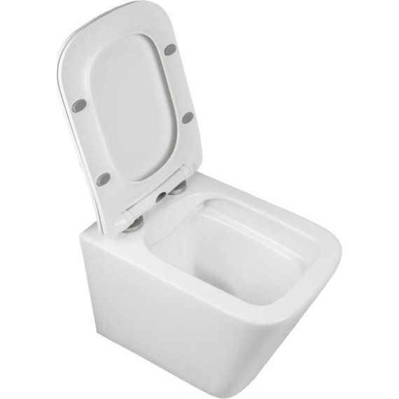 Инсталляция с подвесным безободковым унитазом AN Iron сиденье микролифт, крепление фото 14