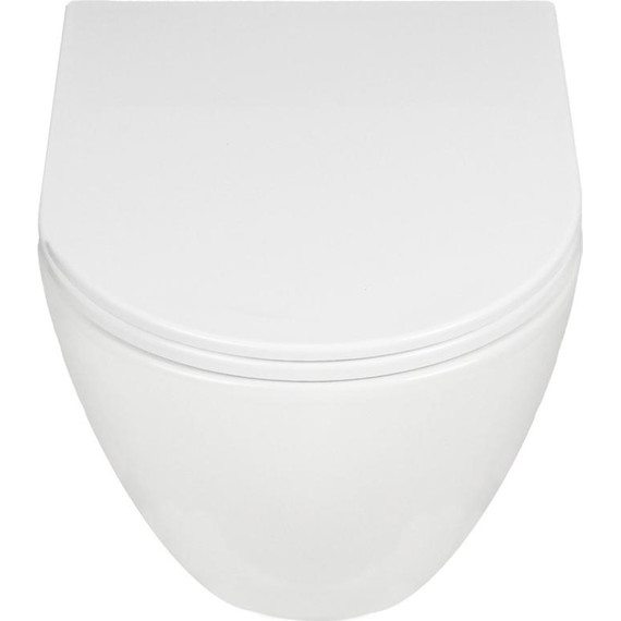 Унитаз подвесной безободковый AN Sky с крышкой микролифт (система смыва Торнадо) фото 3