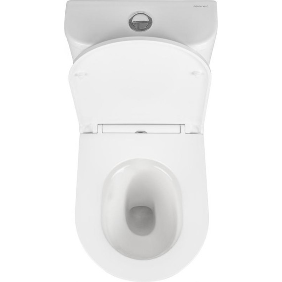 Унитаз-компакт безободковый AN Areta с крышкой микролифт (система смыва Торнадо) фото 11