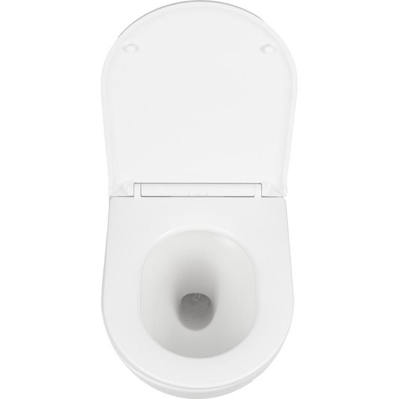 Унитаз подвесной безободковый AN Bloom с крышкой микролифт (система смыва Торнадо) фото 12