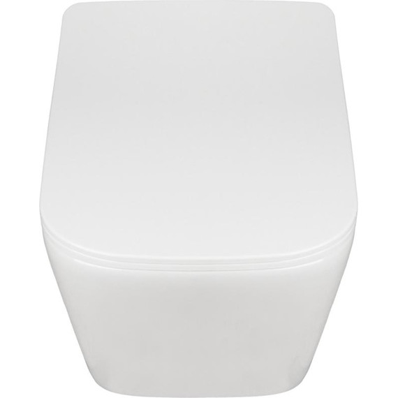 Унитаз подвесной безободковый AN Iron с крышкой микролифт - 5 Унитаз подвесной безободковый AN Iron с крышкой микролифт фото 5