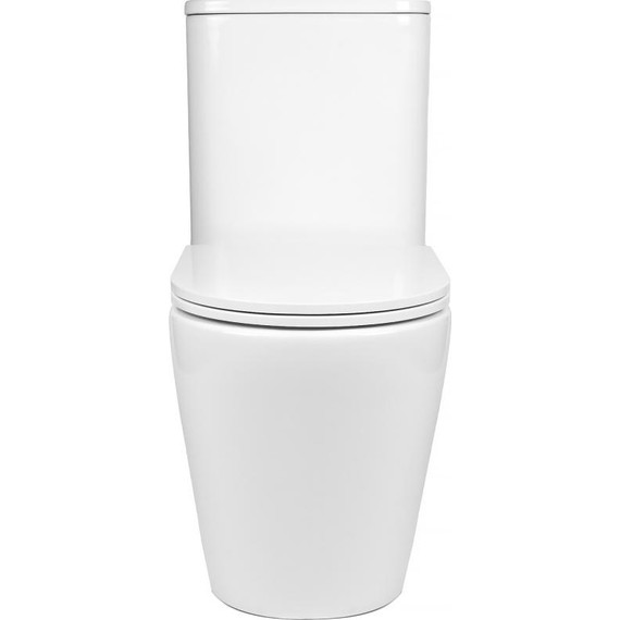 Унитаз-компакт безободковый AN Areta с крышкой микролифт (система смыва Торнадо) фото 4