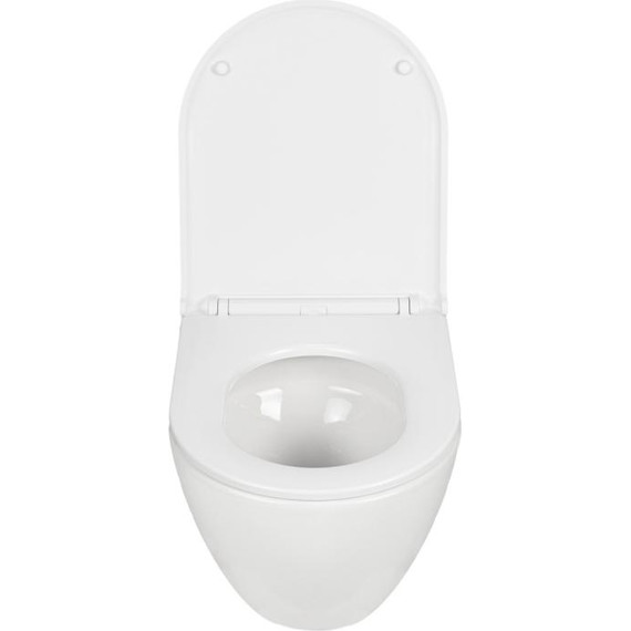 Инсталляция с подвесным безободковым унитазом AN Sky сиденье микролифт, крепление (система смыва Торнадо) фото 6