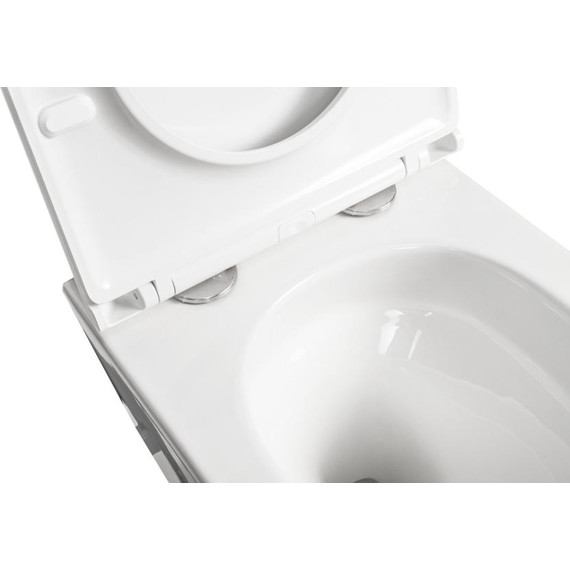 Инсталляция с подвесным безободковым унитазом AN Sky сиденье микролифт, крепление (система смыва Торнадо) фото 9