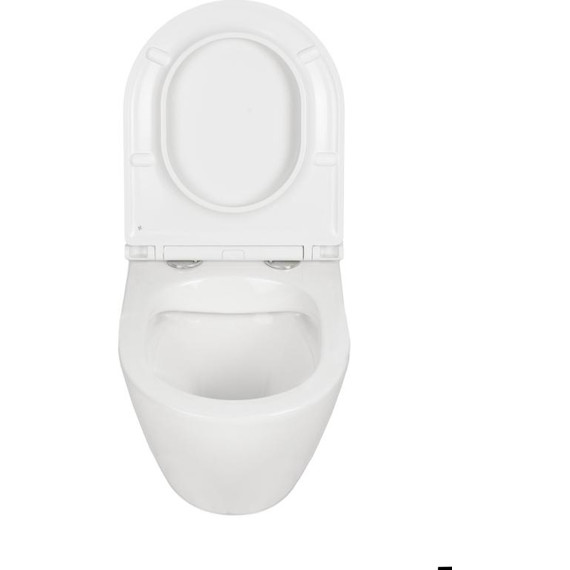 Инсталляция с подвесным безободковым унитазом AN Sky сиденье микролифт, крепление фото 12