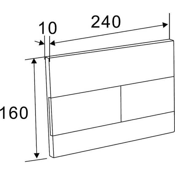 Кнопка смыва AN-3, хром глянцевый фото 2