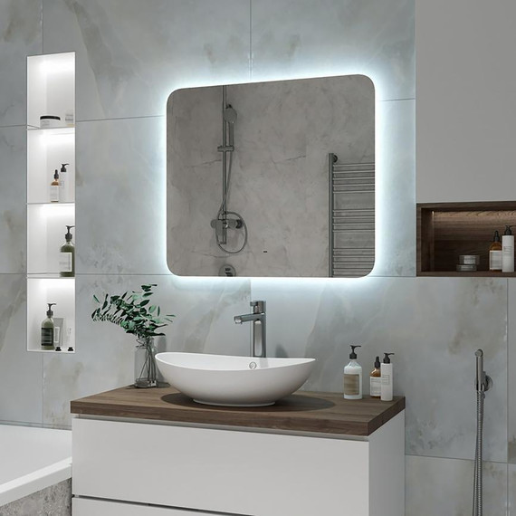 Зеркало для ванной комнаты AN Румба 80 см фото 7