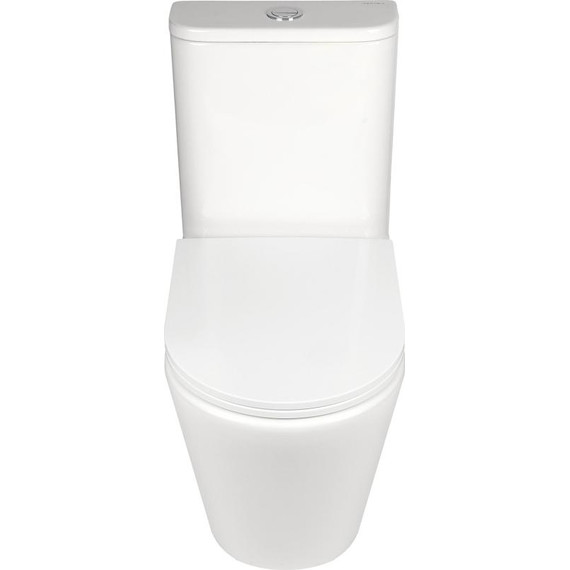 Унитаз-компакт безободковый AN Areta с крышкой микролифт (система смыва Торнадо) фото 5