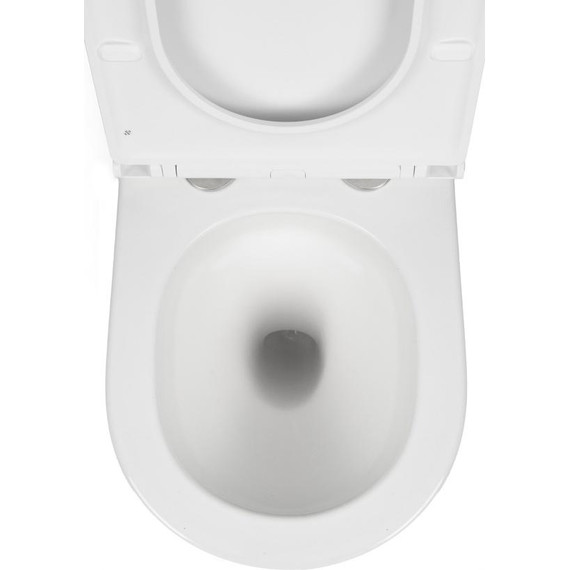 Унитаз подвесной безободковый AN Bloom с крышкой микролифт (система смыва Торнадо) фото 10