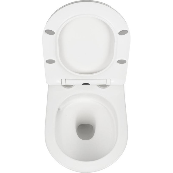 Унитаз подвесной безободковый AN Atria с крышкой микролифт (система смыва Торнадо) фото 12