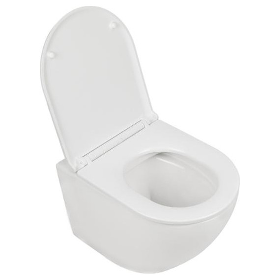 Инсталляция с подвесным безободковым унитазом AN Sky сиденье микролифт, крепление фото 9