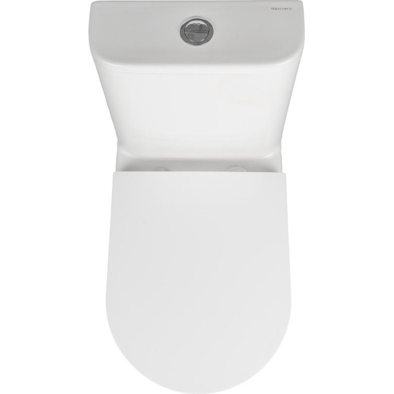 Унитаз-компакт безободковый AN Areta с крышкой микролифт (система смыва Торнадо) фото 10